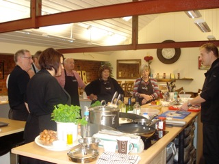 customers at the Nigel Brown Cookery Academy