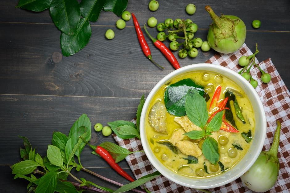 Thai green curry cookery course